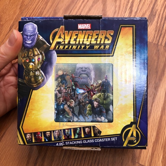DONATED Marvel Avengers Infinity War Glass coasters - Picture 5 of 8